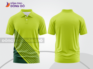 Mẫu thiết kế áo polo basic đồng phục công ty màu xanh lá mạ ctpb693