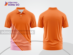 Mẫu thiết kế áo polo basic đồng phục công ty màu cam ctpb694