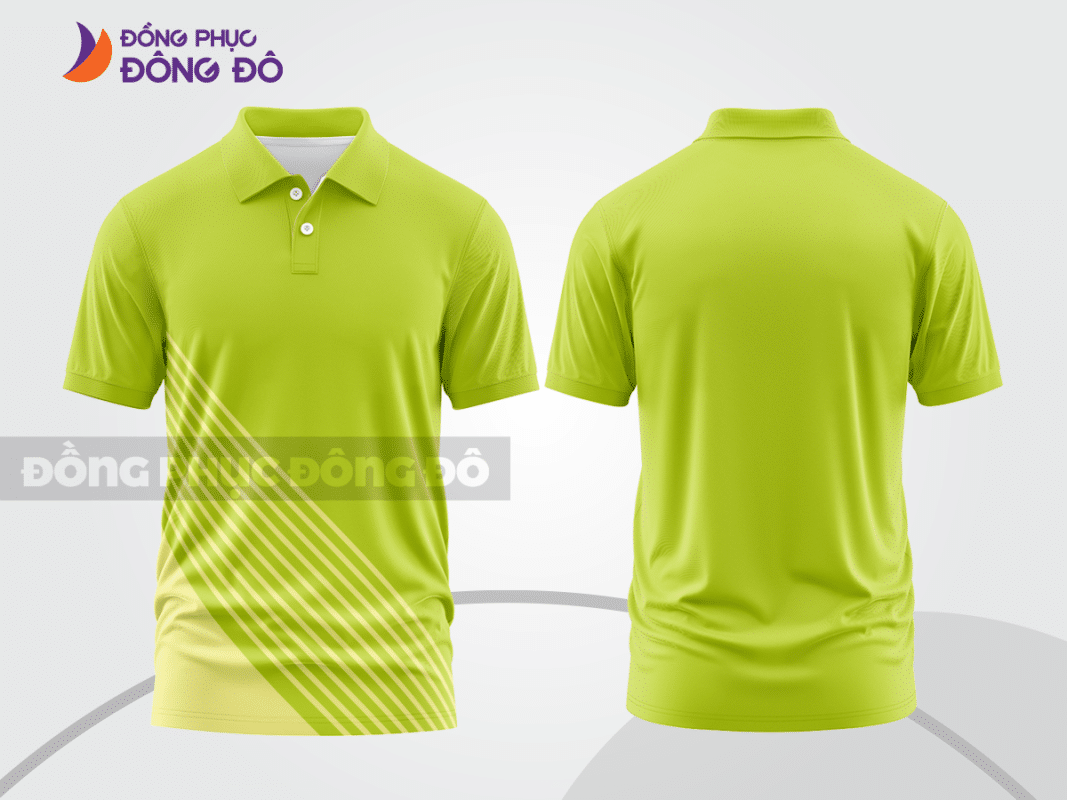 Áo polo đồng phục công ty màu xanh nõn chuối ctpb697