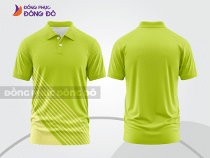 Mẫu thiết kế áo polo basic đồng phục công ty màu xanh nõn chuối ctpb697