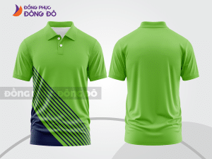 Mẫu thiết kế áo polo basic đồng phục công ty màu xanh lá mạ ctpb698