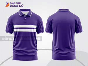 Mẫu thiết kế áo polo basic đồng phục công ty tím ctpb70