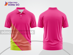 Mẫu thiết kế áo polo basic đồng phục công ty màu hồng đậm ctpb700