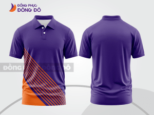 Mẫu thiết kế áo polo basic đồng phục công ty màu tím ctpb705