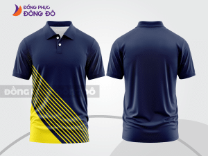 Mẫu thiết kế áo polo basic đồng phục công ty màu xanh tím than ctpb709