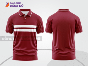 Mẫu thiết kế áo polo basic đồng phục công ty màu đỏ đô ctpb71