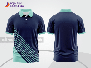 Mẫu thiết kế áo polo basic đồng phục công ty màu xanh tím than ctpb710