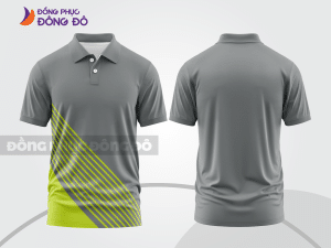 Mẫu thiết kế áo polo basic đồng phục công ty màu ghi xám ctpb716