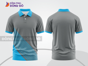 Mẫu thiết kế áo polo basic đồng phục công ty màu ghi xám ctpb717