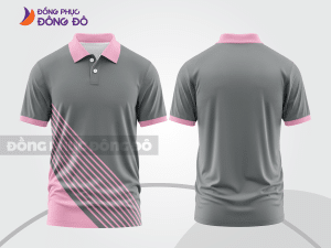 Mẫu thiết kế áo polo basic đồng phục công ty màu ghi xám ctpb718
