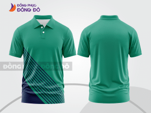 Mẫu thiết kế áo polo basic đồng phục công ty màu xanh ngọc ctpb719