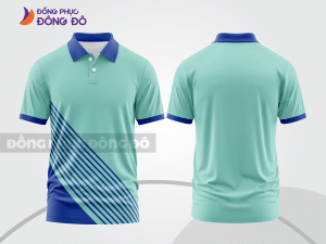 Mẫu thiết kế áo polo basic đồng phục công ty màu xanh ngọc ctpb722