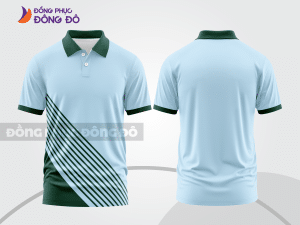 Mẫu thiết kế áo polo basic đồng phục công ty màu xanh ngọc ctpb727