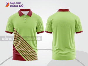 Mẫu thiết kế áo polo basic đồng phục công ty màu xanh lá mạ ctpb731