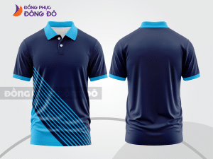 Mẫu thiết kế áo polo basic đồng phục công ty màu xanh tím than ctpb735