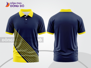 Mẫu thiết kế áo polo basic đồng phục công ty màu xanh tím than ctpb736