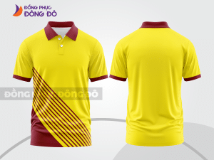 Mẫu thiết kế áo polo basic đồng phục công ty màu vàng ctpb739