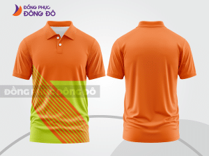 Mẫu thiết kế áo polo basic đồng phục công ty màu cam ctpb743