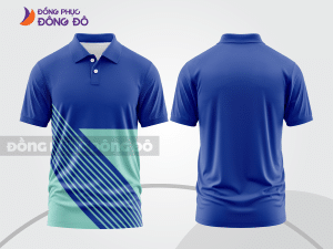 Mẫu thiết kế áo polo basic đồng phục công ty màu xanh nước biển ctpb745