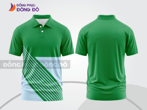 Mẫu thiết kế áo polo basic đồng phục công ty màu xanh lá cây ctpb748