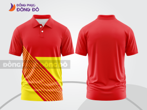 Mẫu thiết kế áo polo basic đồng phục công ty màu đỏ tươi ctpb752