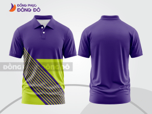 Mẫu thiết kế áo polo basic đồng phục công ty màu tím ctpb754