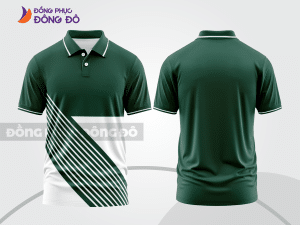 Mẫu thiết kế áo polo basic đồng phục công ty màu xanh két ctpb756