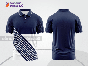 Mẫu thiết kế áo polo basic đồng phục công ty màu xanh tím than ctpb762