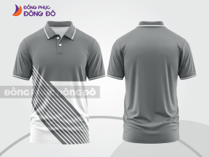 Mẫu thiết kế áo polo basic đồng phục công ty màu ghi xám ctpb763