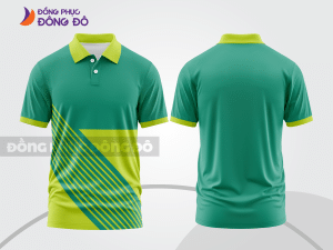 Mẫu thiết kế áo polo basic đồng phục công ty màu xanh ngọc ctpb768