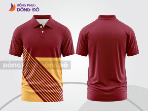 Mẫu thiết kế áo polo basic đồng phục công ty màu đỏ đô ctpb769