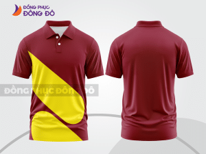 Mẫu thiết kế áo polo basic đồng phục công ty màu đỏ đô ctpb770