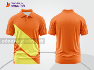 Mẫu thiết kế áo polo basic đồng phục công ty màu cam ctpb771