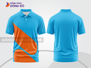 Mẫu thiết kế áo polo basic đồng phục công ty màu xanh da trời ctpb773