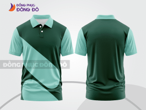 Mẫu thiết kế áo polo basic đồng phục công ty màu xanh két ctpb783