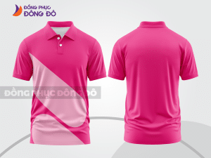 Mẫu thiết kế áo polo basic đồng phục công ty màu hồng đậm ctpb784