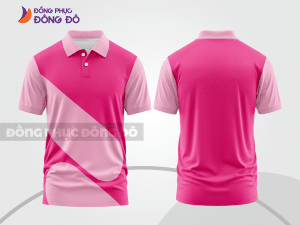 Mẫu thiết kế áo polo basic đồng phục công ty màu hồng đậm ctpb785
