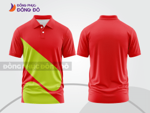 Mẫu thiết kế áo polo basic đồng phục công ty màu đỏ tươi ctpb788
