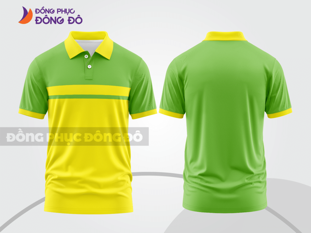 Áo polo đồng phục công ty màu vàng xanh ctpb8