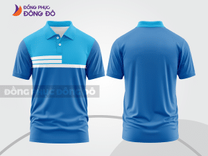 Mẫu thiết kế áo polo basic đồng phục công ty màu xanh da trời ctpb80