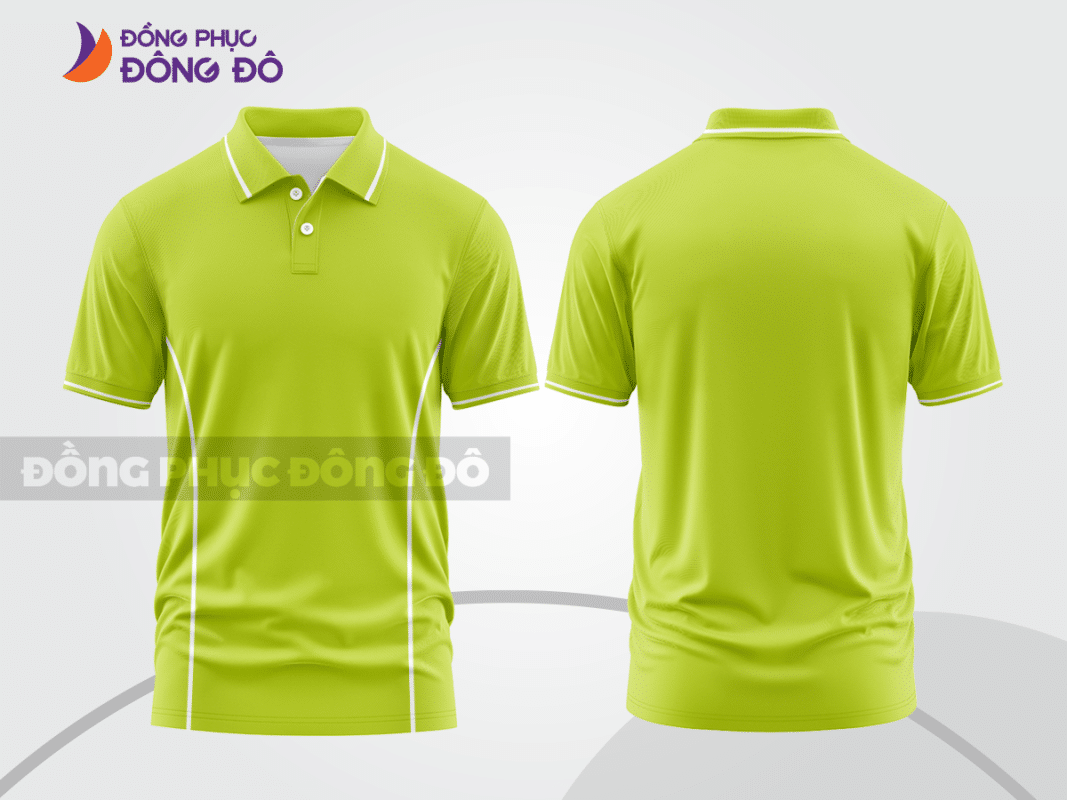 Áo polo đồng phục công ty màu xanh nõn chuối ctpb836
