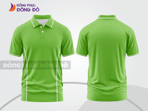 Mẫu thiết kế áo polo basic đồng phục công ty màu xanh lá mạ ctpb837