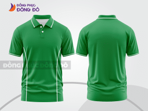 Mẫu thiết kế áo polo basic đồng phục công ty màu xanh lá cây ctpb838