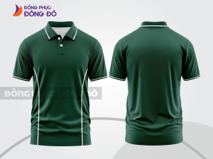 Mẫu thiết kế áo polo basic đồng phục công ty màu xanh két ctpb839