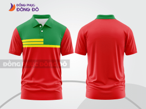 Mẫu thiết kế áo polo basic đồng phục công ty màu đỏ tươi ctpb84