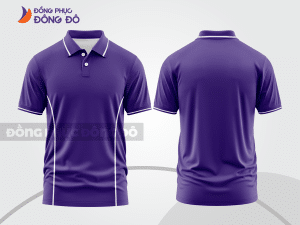 Mẫu thiết kế áo polo basic đồng phục công ty màu tím ctpb844