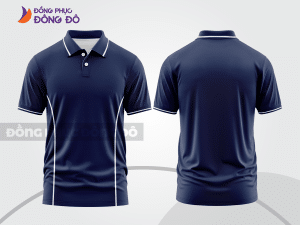 Mẫu thiết kế áo polo basic đồng phục công ty màu xanh tím than ctpb845