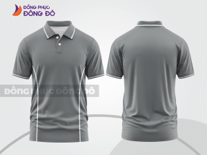 Mẫu thiết kế áo polo basic đồng phục công ty màu ghi xám ctpb847