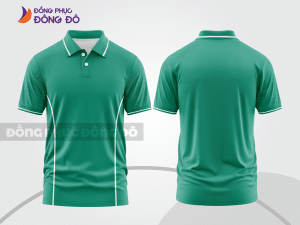 Mẫu thiết kế áo polo basic đồng phục công ty màu xanh ngọc ctpb848