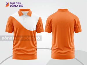 Mẫu thiết kế áo polo basic đồng phục công ty màu cam ctpb852